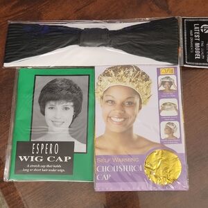 Wig Cap and Self Warming Cholesterol Cap Set